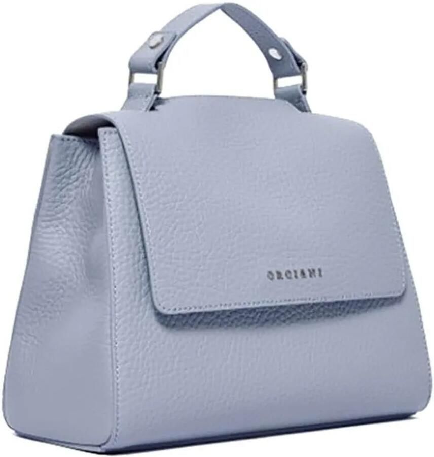 Orciani Blauwe Leren Schoudertas met Logodesign Blue Dames - Foto 2