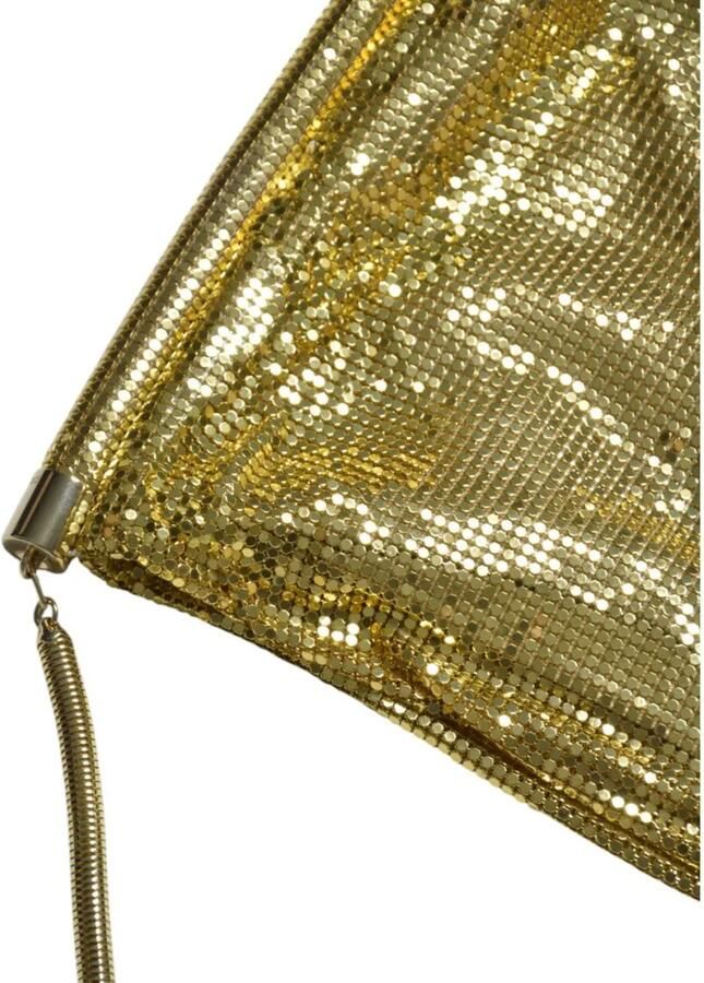 Paco Rabanne Crossbody bags Chainmail Pocket Handbag In Gold Mesh in bruin