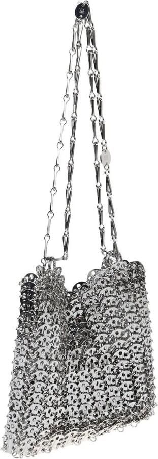 Paco Rabanne Crossbody bags Iconic 1969 Bag Metallic in staalgrijs