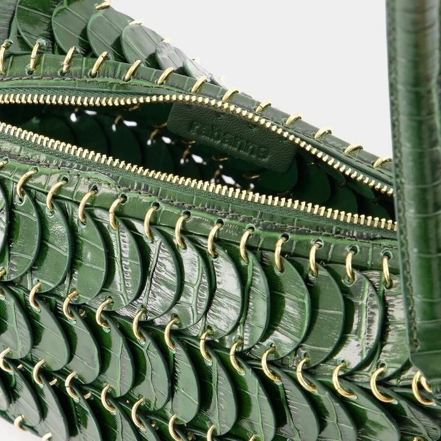 Paco Rabanne Metal Groene Crossbody Tas met Magneetsluiting Green Dames