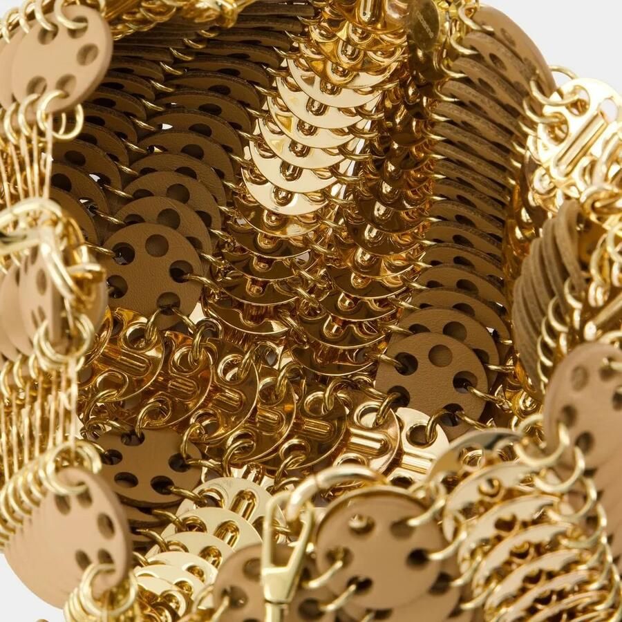 Paco Rabanne Hobo bags Purse Leather Gold in goud - Foto 2