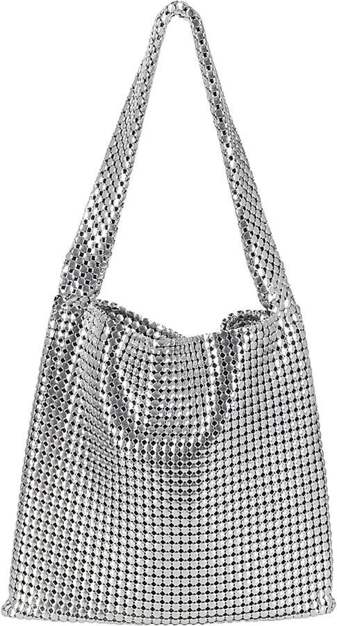Paco Rabanne Shoppers & Totes Pixel Tote Bag in zilver