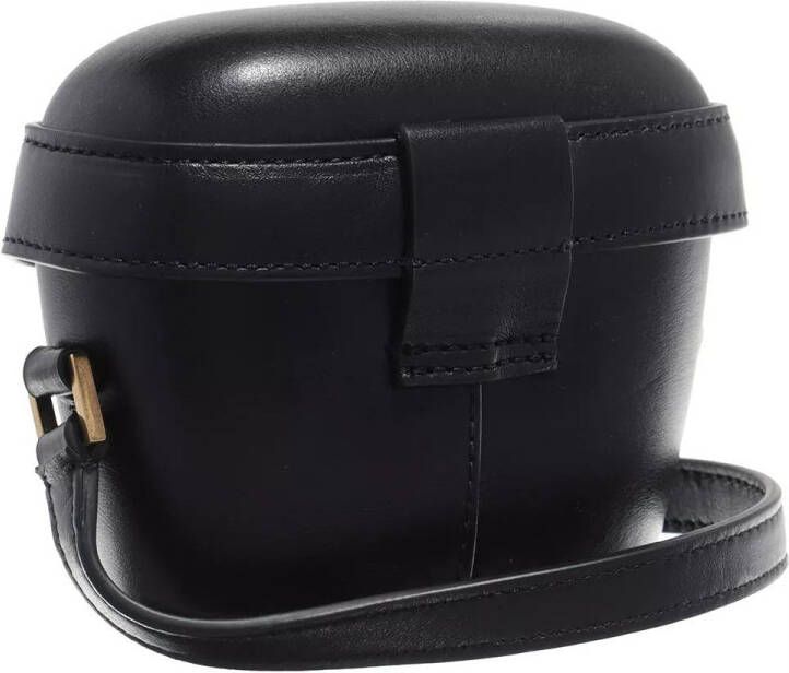 Palm Angels Crossbody bags Leather Mini Padlock in zwart