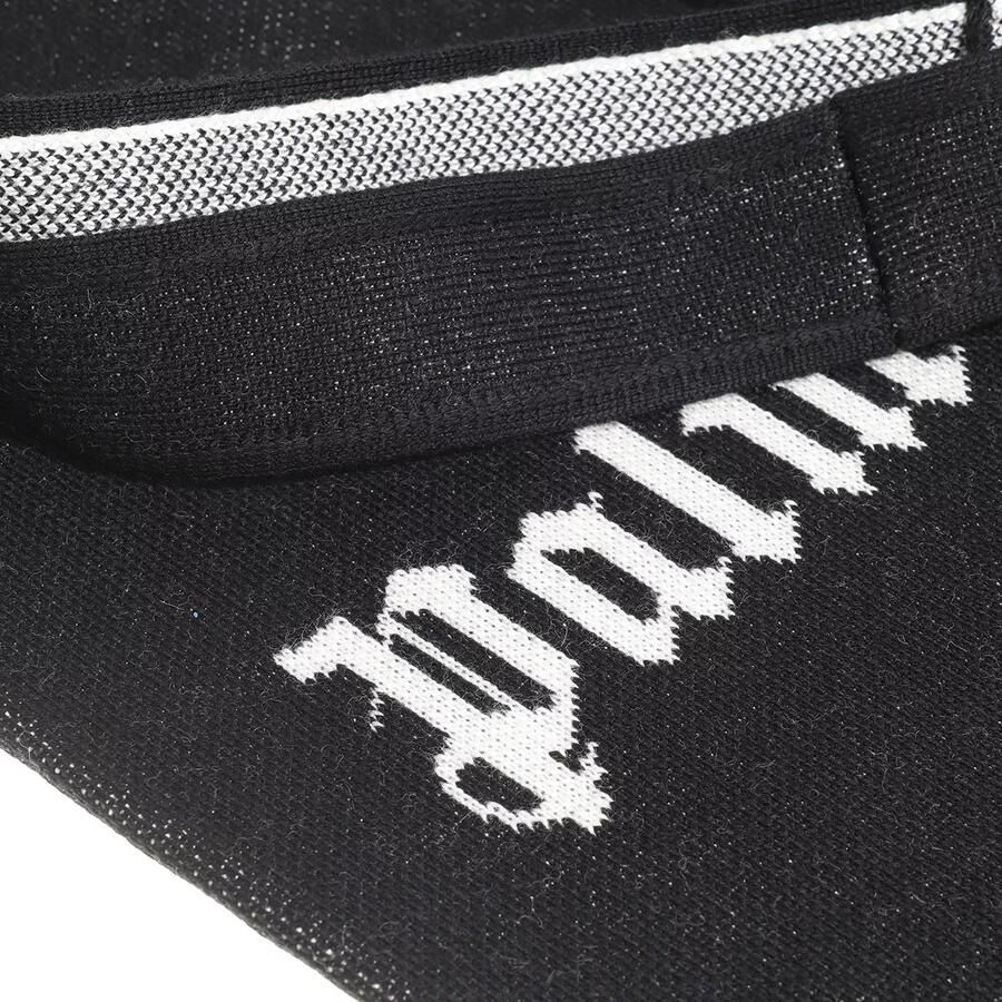 Palm Angels Zwarte Logo Gebreide Shopper Tas Black Heren - Foto 3