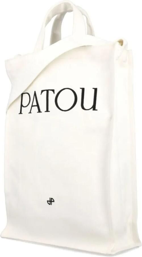 Patou Hobo bags Cream White Shoulder Bag With Logo in beige