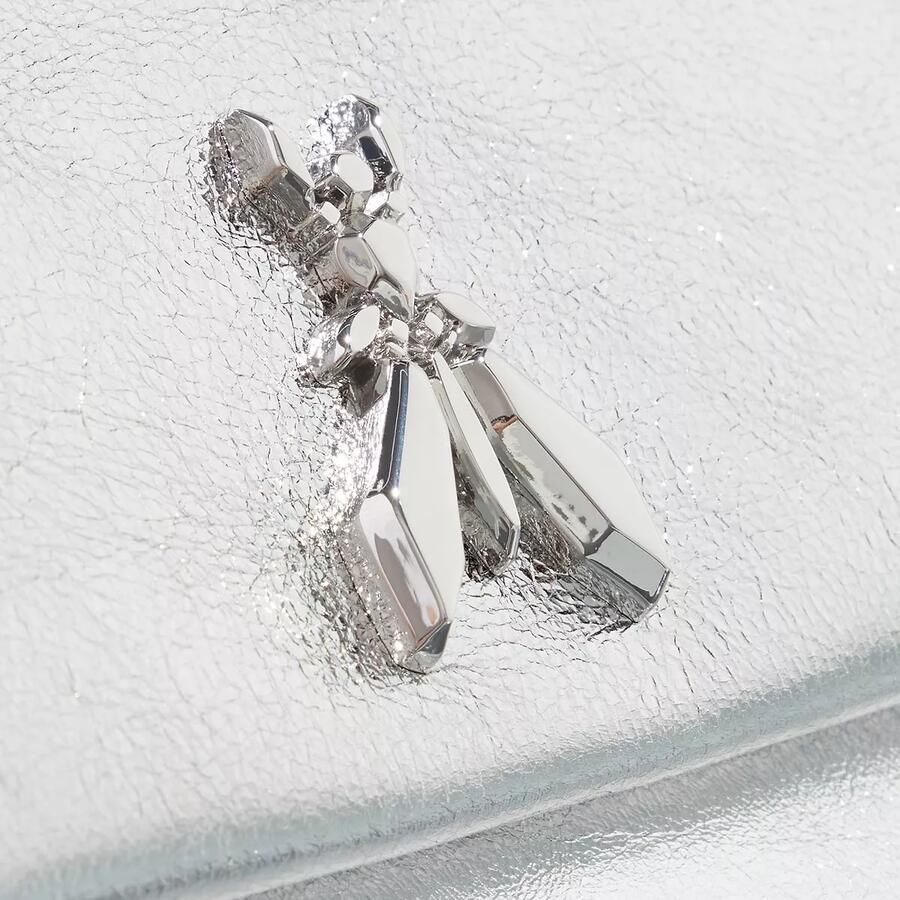 PATRIZIA PEPE Metallic Fly Clutch met Afneembare Ketting Gray Dames - Foto 2