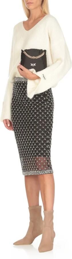 Pinko Zwarte Atalanta Tassen Black Dames