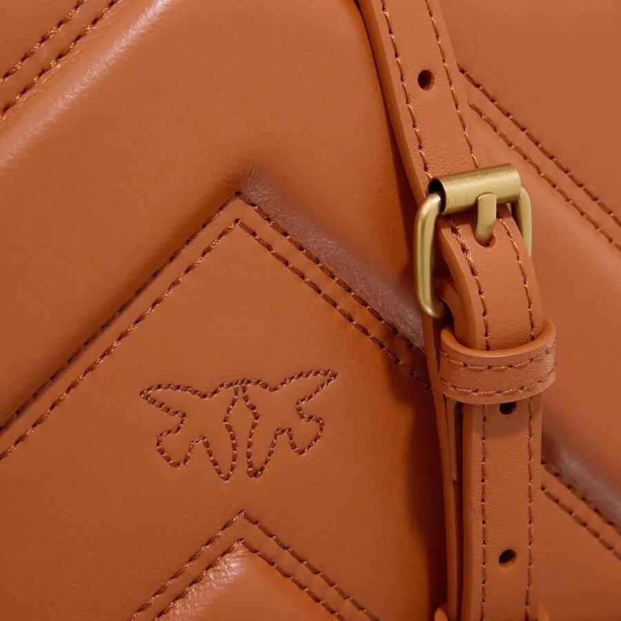 Pinko Bruine Crossbody Tas met Chevron Design Brown Dames - Foto 2