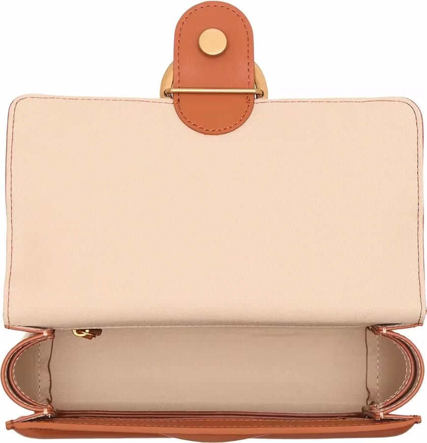 Pinko Bruine Crossbody Tas met Chevron Design Brown Dames - Foto 3