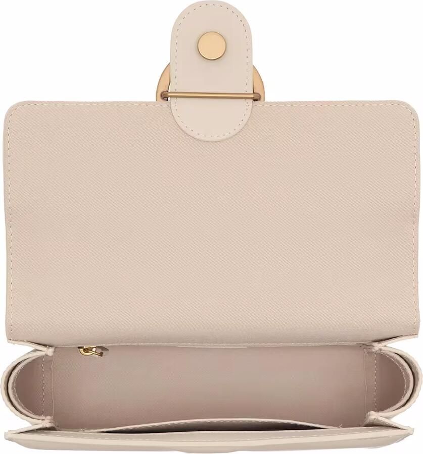 Pinko Witte Leren Schoudertas met Ketting White Dames - Foto 2