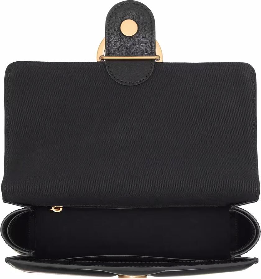 Pinko Gewatteerde leren crossbody tas met liefdesvogels Black Dames - Foto 2