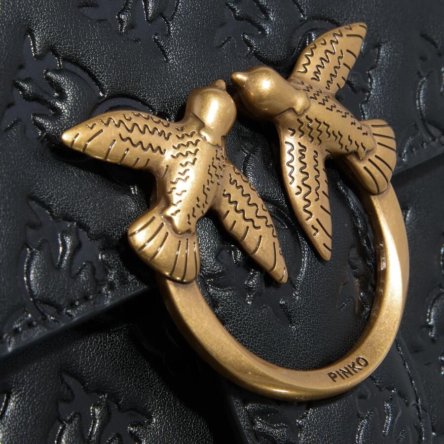 Pinko Zwarte en Gouden Schoudertas voor Vrouwen Black Dames - Foto 3