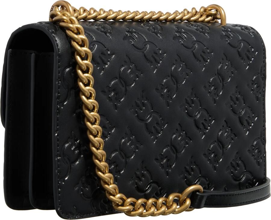 Pinko Zwarte en Gouden Schoudertas voor Vrouwen Black Dames - Foto 2