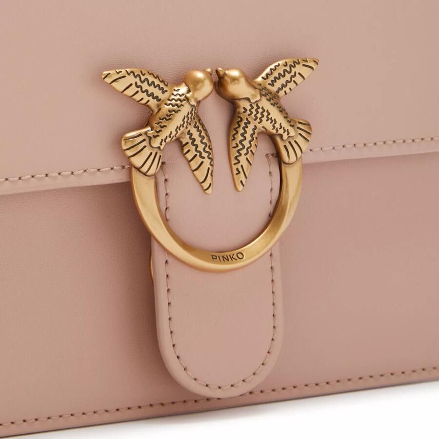 Pinko Crossbody bags Love One Top Handle Mini Light in poeder roze - Foto 3