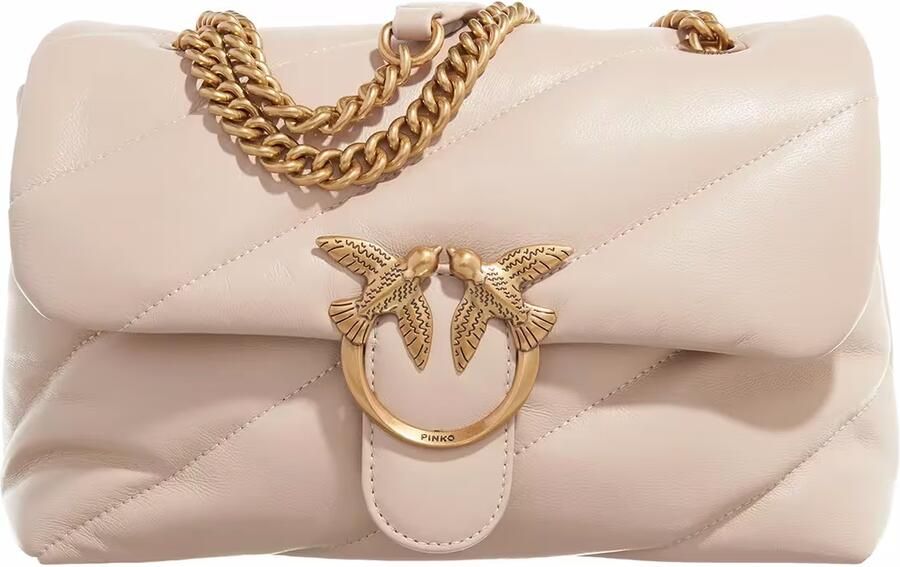 Pinko Gewatteerde Crossbody Tas Nude Neutrals Beige Dames - Foto 4