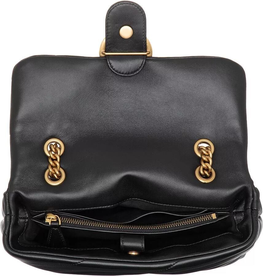 Pinko Zwarte Leren Crossbody Tas met Gouden Decoratieve Gesp Black Dames - Foto 2
