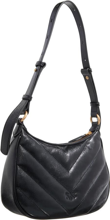 Pinko Hobo bags Half Moon Mini Fl in zwart