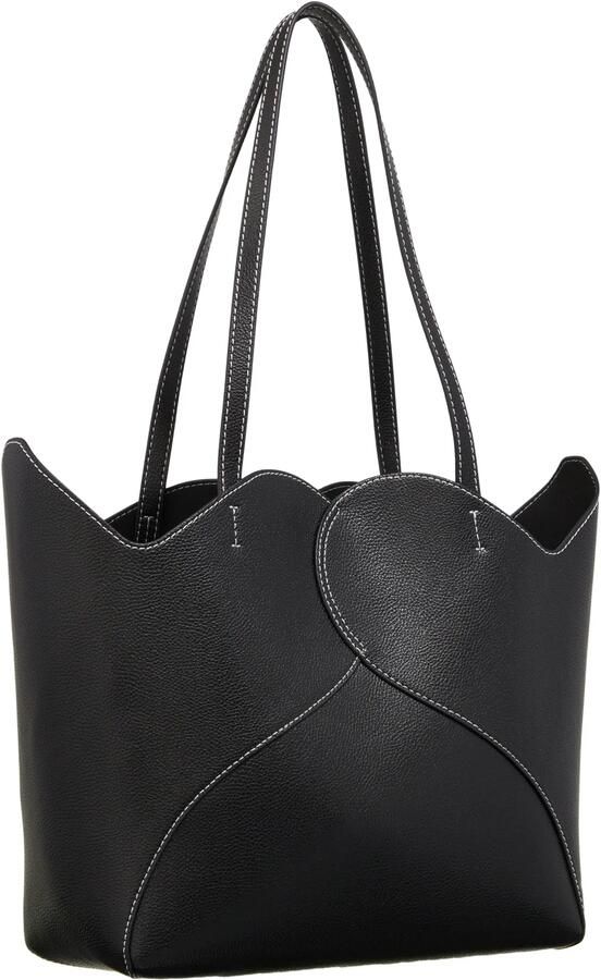 Pinko Grainy Heart Tote Schoudertas Black Dames
