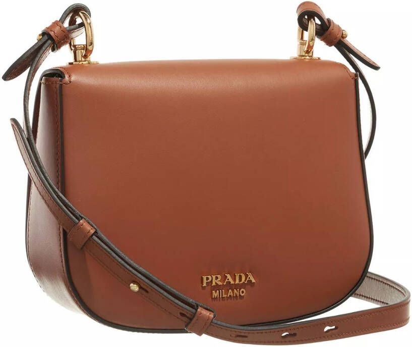 Prada Hobo bags City Leather Shoulder Bag in bruin
