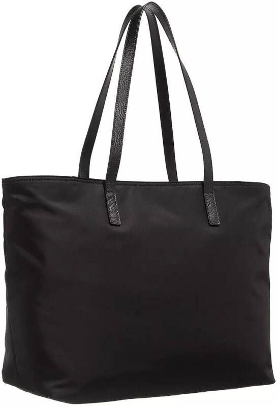 Prada Totes Closed Shopping Bag With Front Pocket in zwart