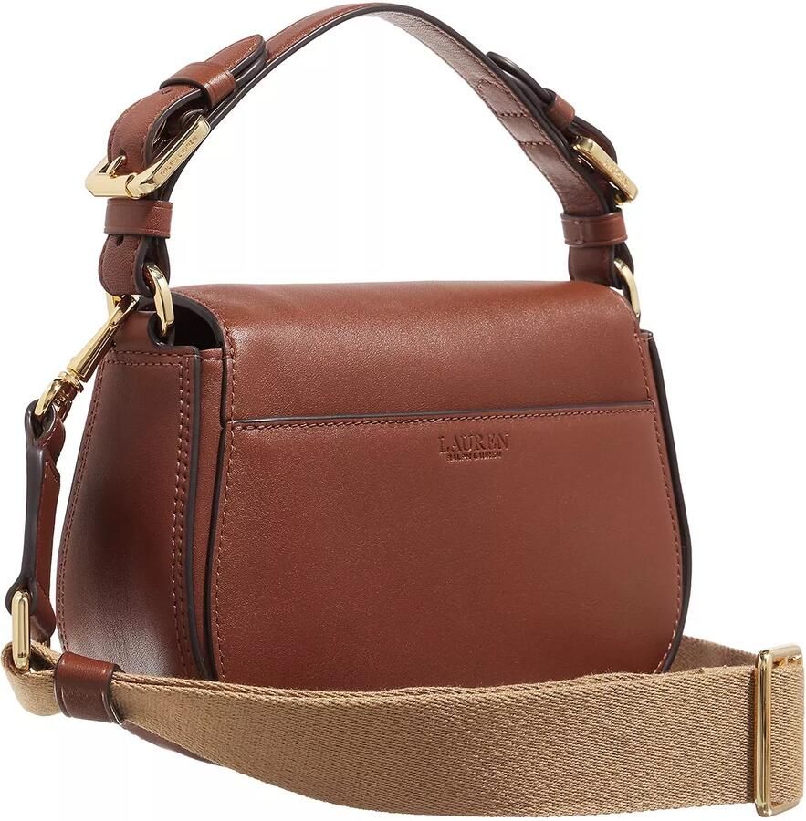 Ralph Lauren Leren Bruine Dames Tas met Logo Voorsluiting Brown Dames - Foto 4