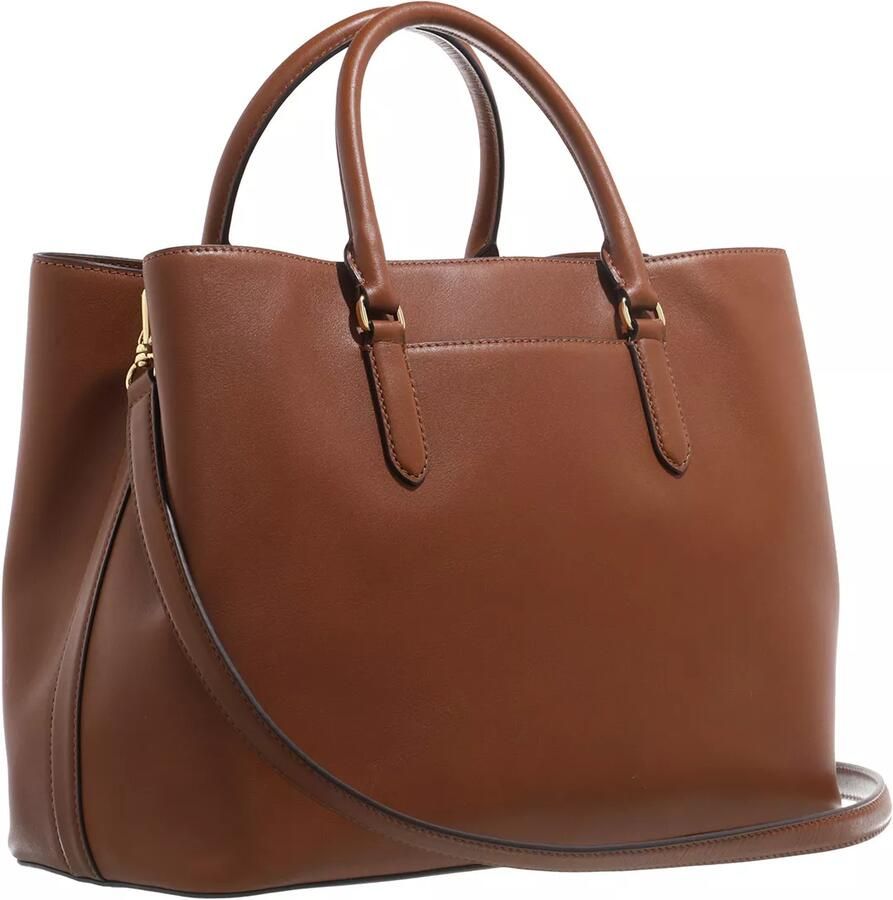 Lauren Ralph Lauren Satchel bag van leer met labelapplicatie model 'MARCY'