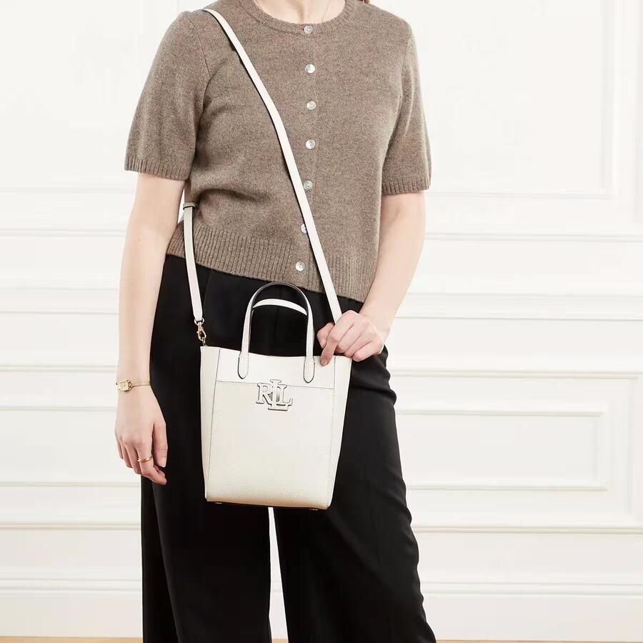 Lauren Ralph Lauren Shoppers & Totes Cmryn Sm Shp Tote Small in wit