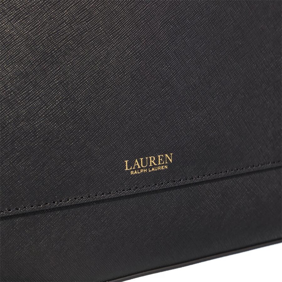 Lauren Ralph Lauren Tote bag van runderleer met labelapplicatie model 'KARLY'