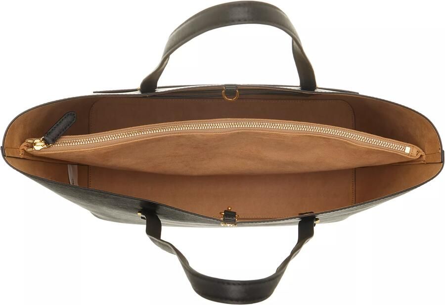 Lauren Ralph Lauren Tote bag van runderleer met labelapplicatie model 'KARLY' - Foto 5