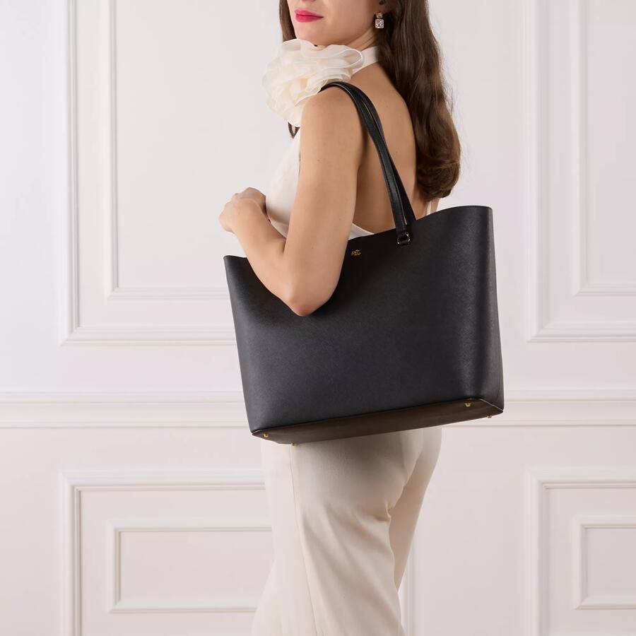 Lauren Ralph Lauren Tote bag van runderleer met labelapplicatie model 'KARLY' - Foto 2
