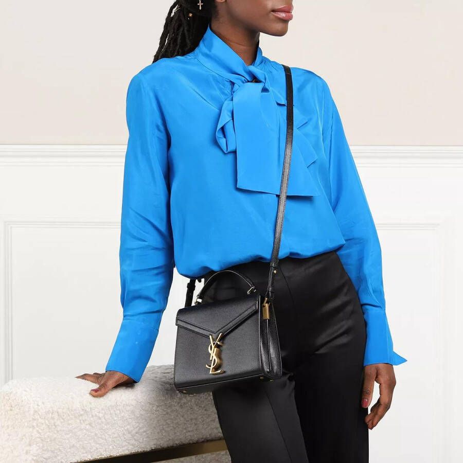 Saint Laurent Crossbody bags Cassandra Messenger Bag in zwart