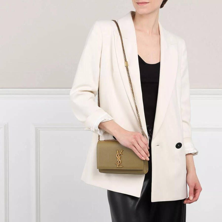 Saint Laurent Crossbody bags Kate Small Chain Shoulder Bag Leather in groen