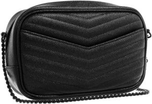 Saint Laurent Crossbody bags Lou Mini Quilted Camera Bag in black
