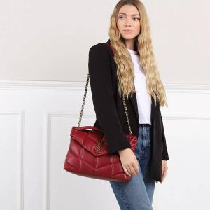 Saint Laurent Crossbody bags LouLou Monogram Shoulder Bag M Leather in red
