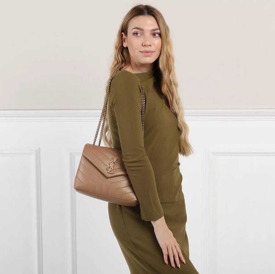 Saint Laurent Crossbody bags LouLou Shoulder Bag S Leather in beige