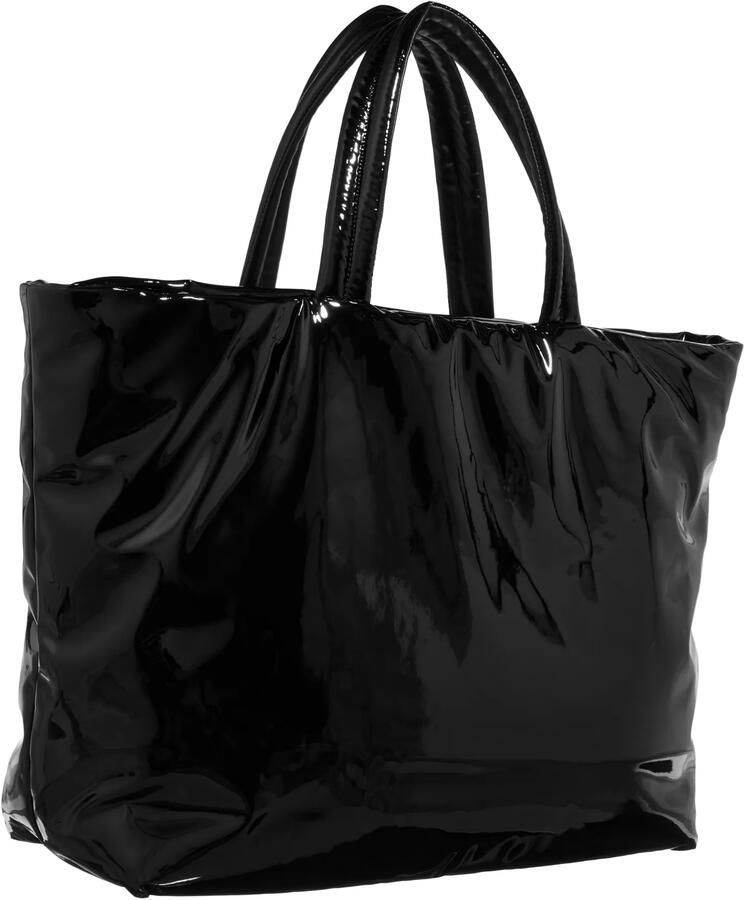 Saint Laurent Shoppers & Totes Maxi Tote In Patent Canvas in zwart