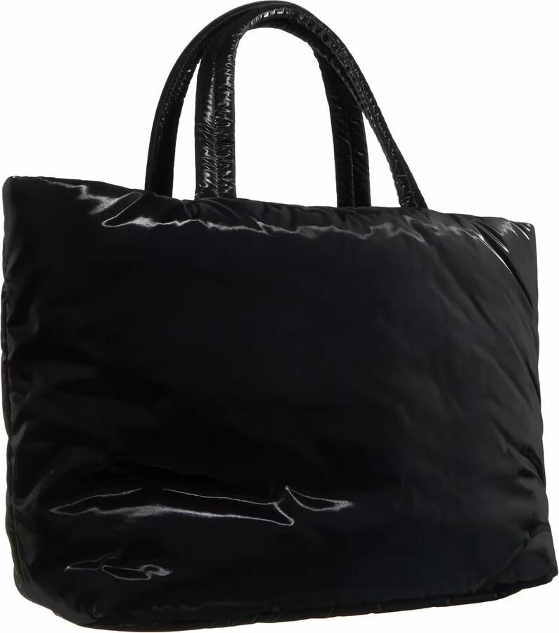 Saint Laurent Shoppers Shopper With Embossed Logo in zwart