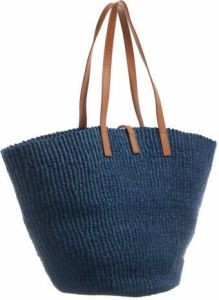 Saint Laurent Shoppers Panier Shopping Bag in blue