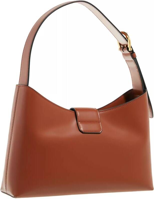 Salvatore Ferragamo Hobo bags Leather Trifolio Shoulder Bag in bruin