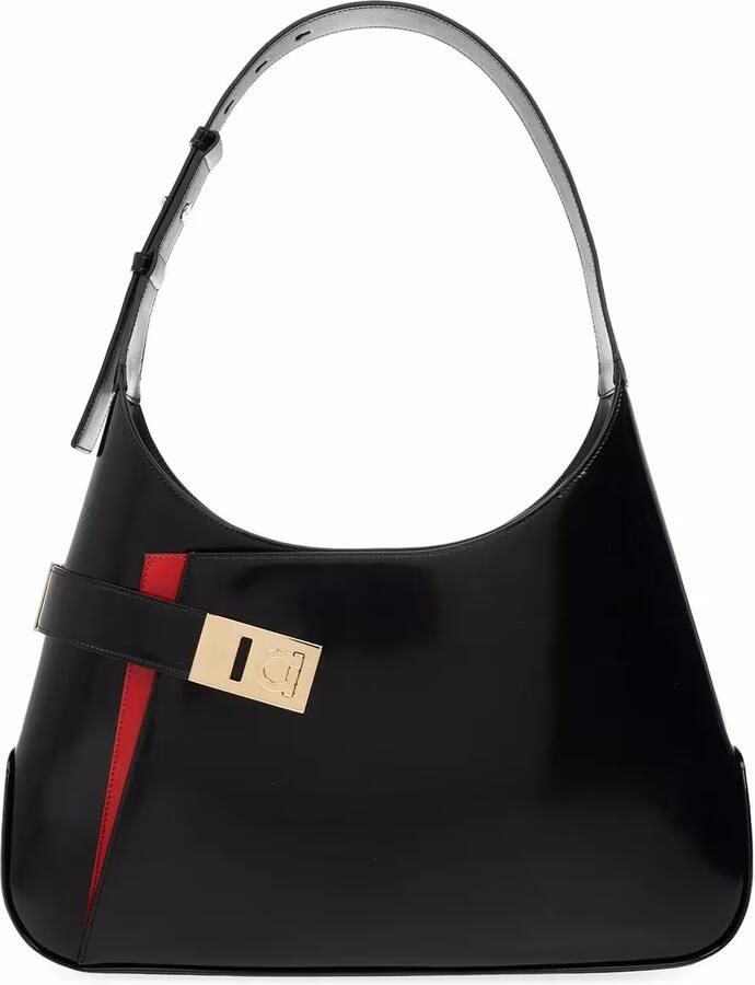 Salvatore Ferragamo Hobo bags Arch Hobo Shoulder Bag in grijs