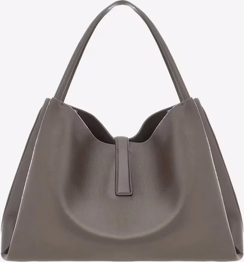 Salvatore Ferragamo Hobo bags Leather Shoulder Bag in grijs