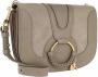 See by Chloé Hana Small Crossbody Bag in Motty Grey Suede and Calfskin Grijs Dames - Thumbnail 1