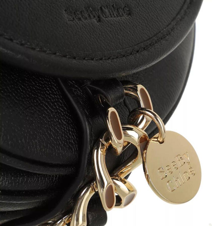 See By Chloé Crossbody bags Small Mara Saddle Bag Leather in zwart