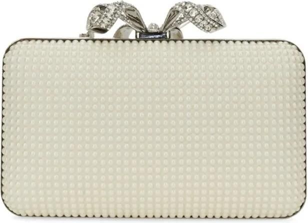 Self-portrait Clutches Clutch Pearl Box in beige