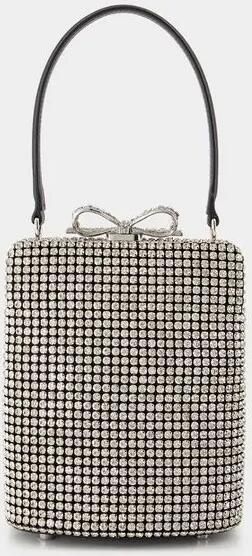 Self-portrait Crossbody bags Crystal Fishnet Bag Synthetic Silver in zilver