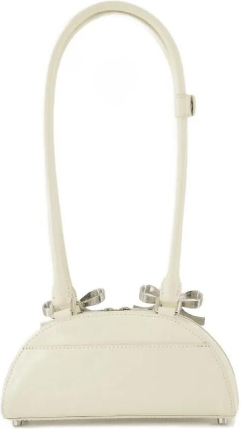 Self-portrait Hobo bags Curved Mini Shoulder Bag Leather Neutral in beige