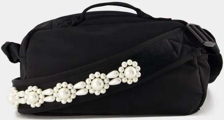 Simone Rocha Clutches Bow Crossbody Nylon Black in zwart