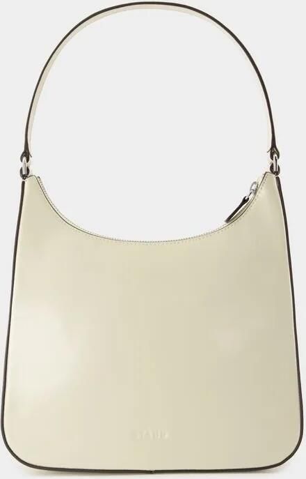Staud Beige Leren Schoudertas met Top Handvat Beige Dames