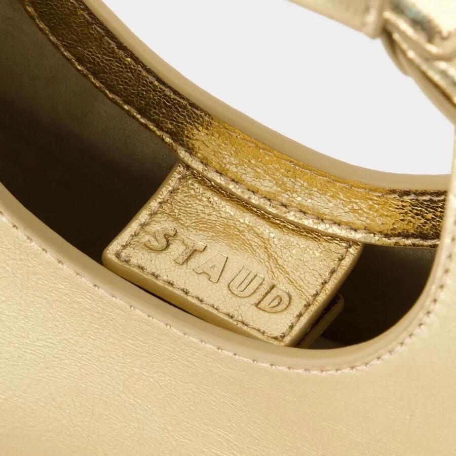 Staud Metallic Gouden Leren Schoudertas Yellow Dames - Foto 2