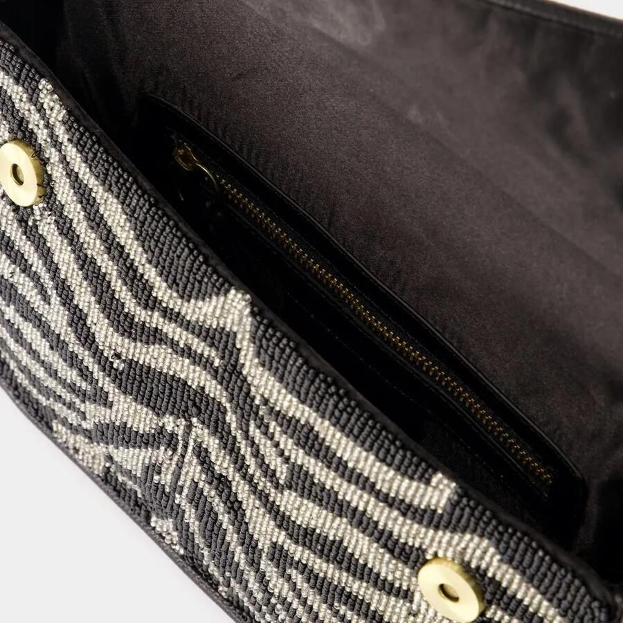 Staud Hobo bags Tommy Beaded Shoulder Bag Synthetic Leather Bl in zwart - Foto 3
